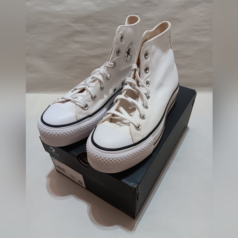 Women Converse Chuck Taylor All Star Lift Platform High Hi Top 560846F White